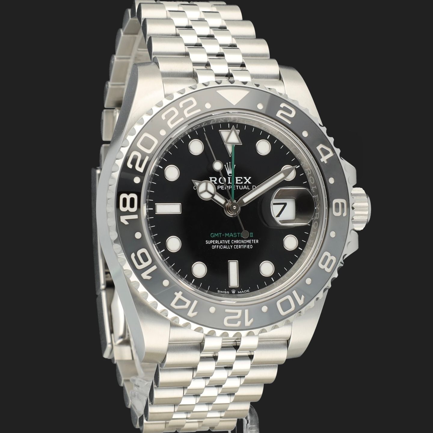 Rolex GMT-Master II 126710GRNR (2024) - Zwart wijzerplaat 40mm Staal (4/8)