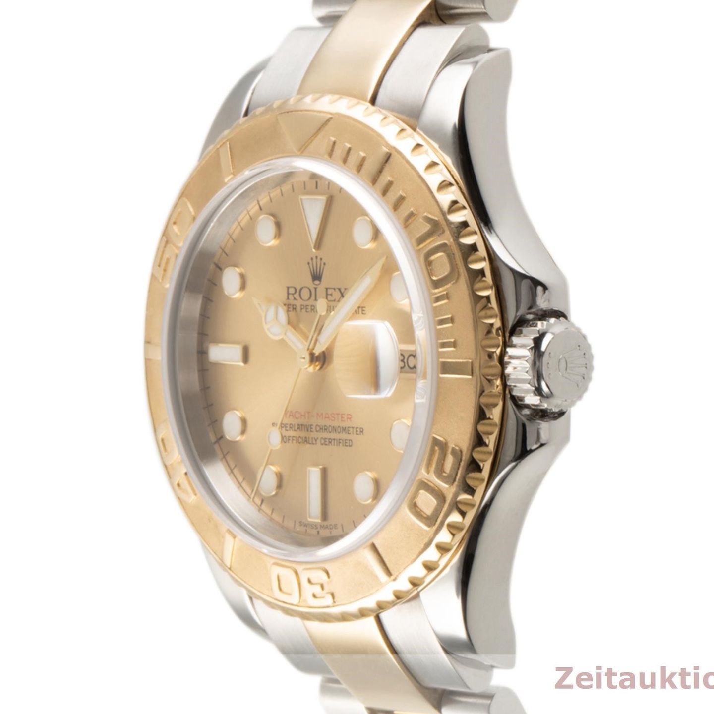 Rolex Yacht-Master 40 16623 (Unknown (random serial)) - Champagne dial 40 mm Gold/Steel case (6/8)