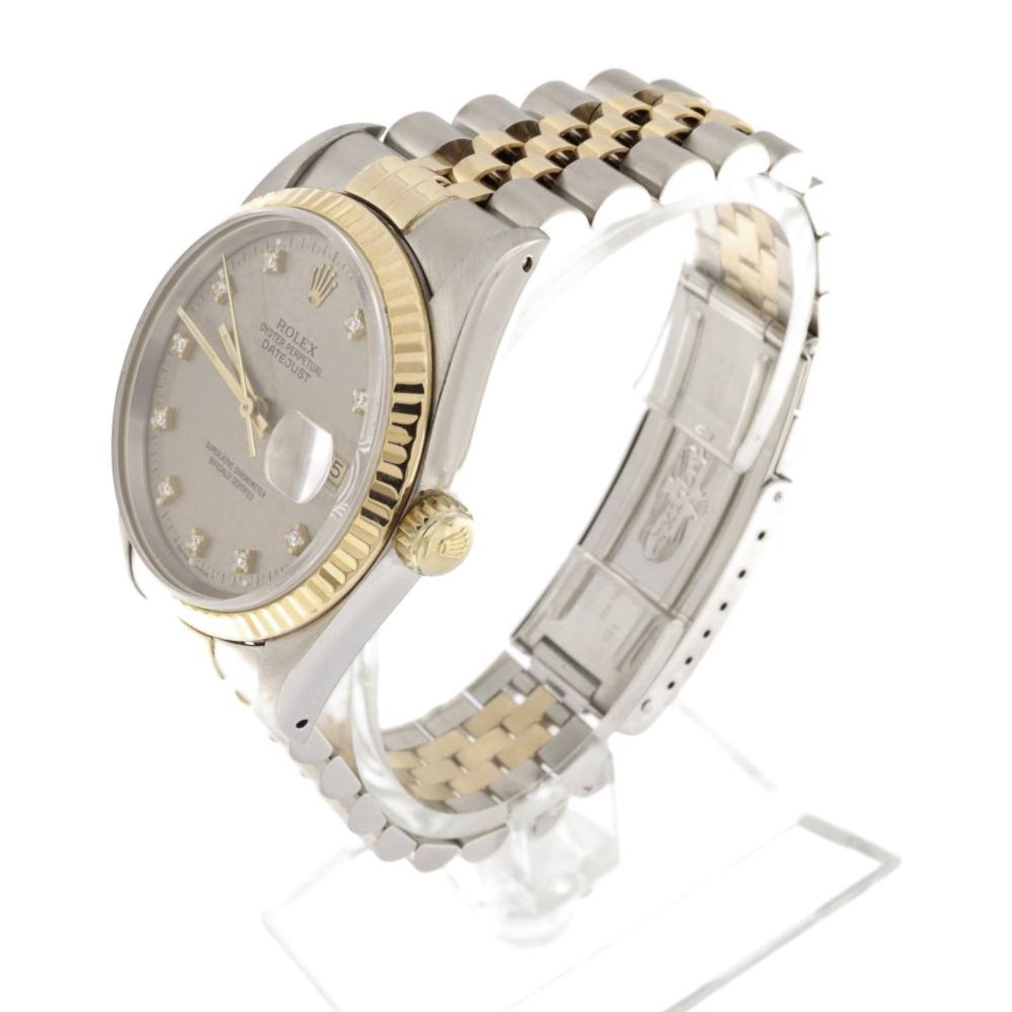 Rolex Datejust 36 16233 (1994) - Grijs wijzerplaat 36mm Goud/Staal (2/6)