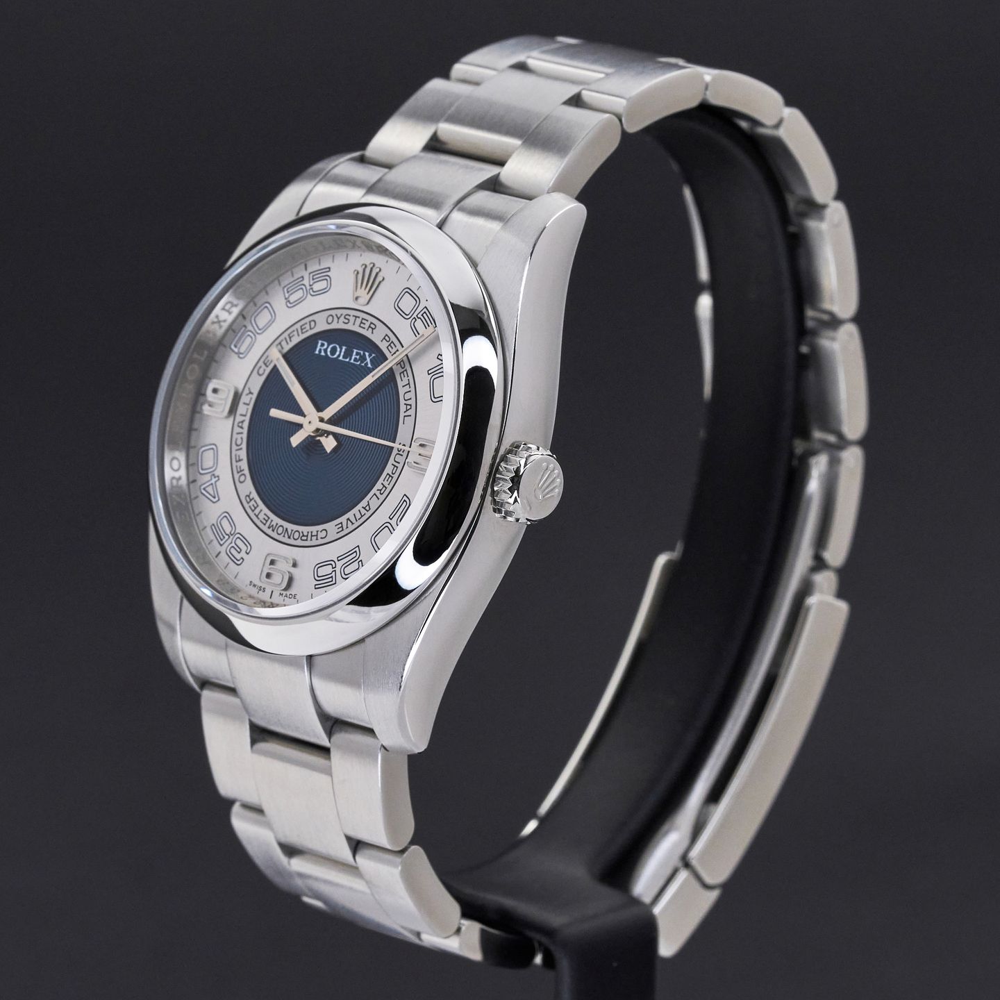 Rolex Oyster Perpetual 36 116000 (2010) - Blue dial 36 mm Steel case (4/8)