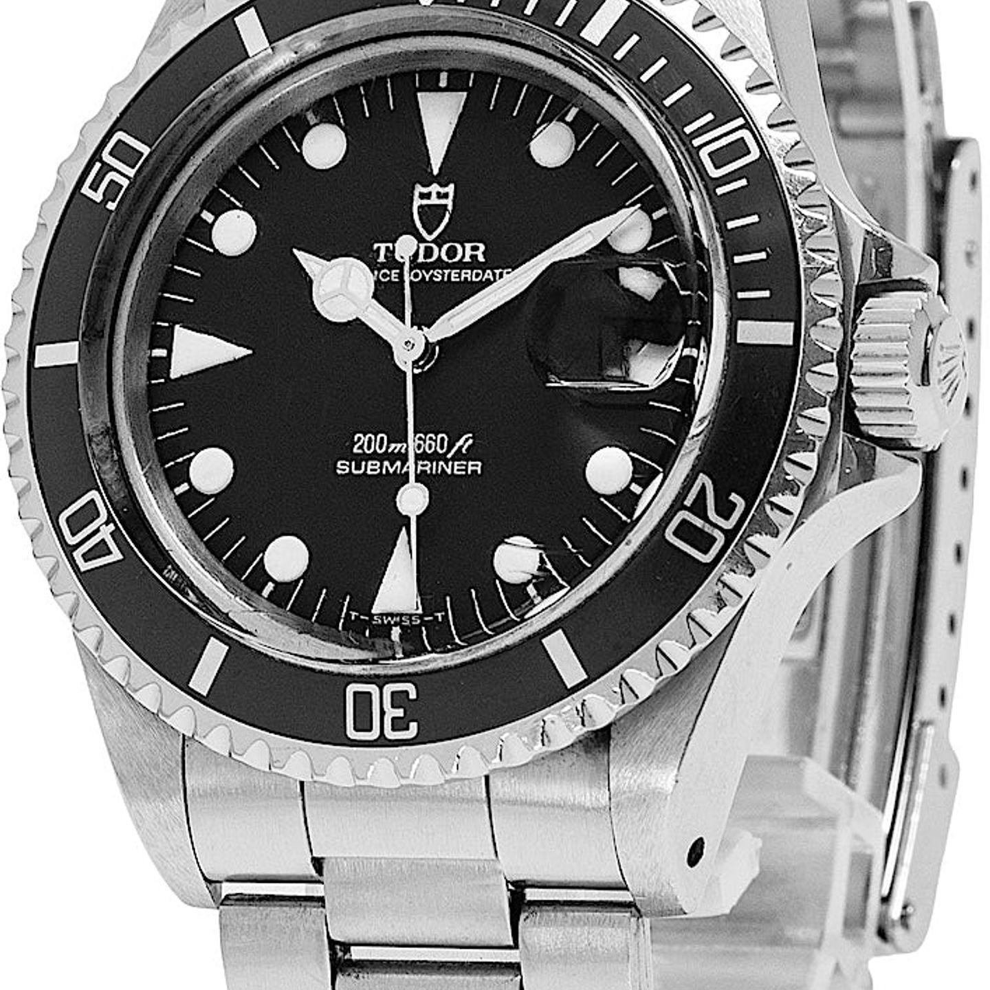 Tudor Submariner 79090 (1993) - 40 mm Steel case (3/4)