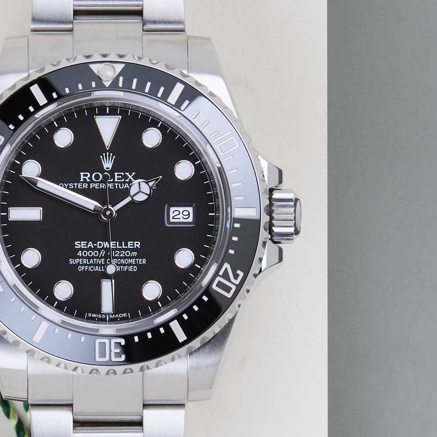Rolex Sea-Dweller 4000 116600 (2017) - Zwart wijzerplaat 40mm Staal (5/8)
