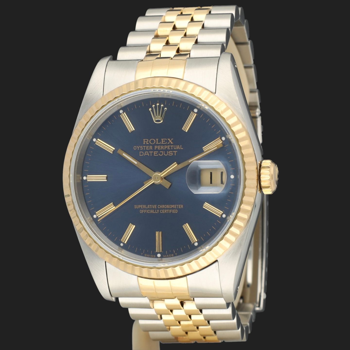 Rolex Datejust 36 16233 (1993) - 36mm Goud/Staal (1/8)