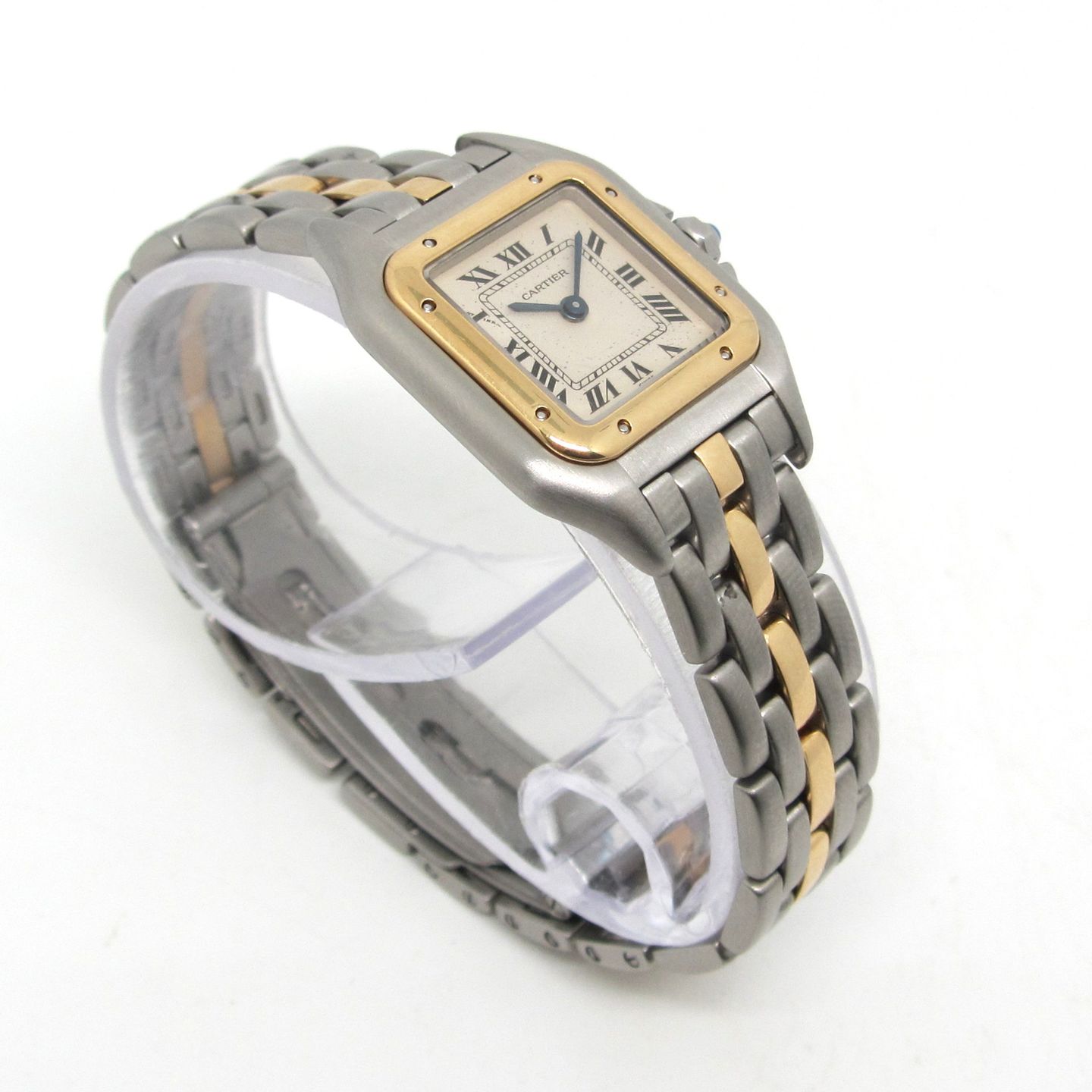 Cartier Panthère 1120 (Unknown (random serial)) - White dial 22 mm Gold/Steel case (5/6)