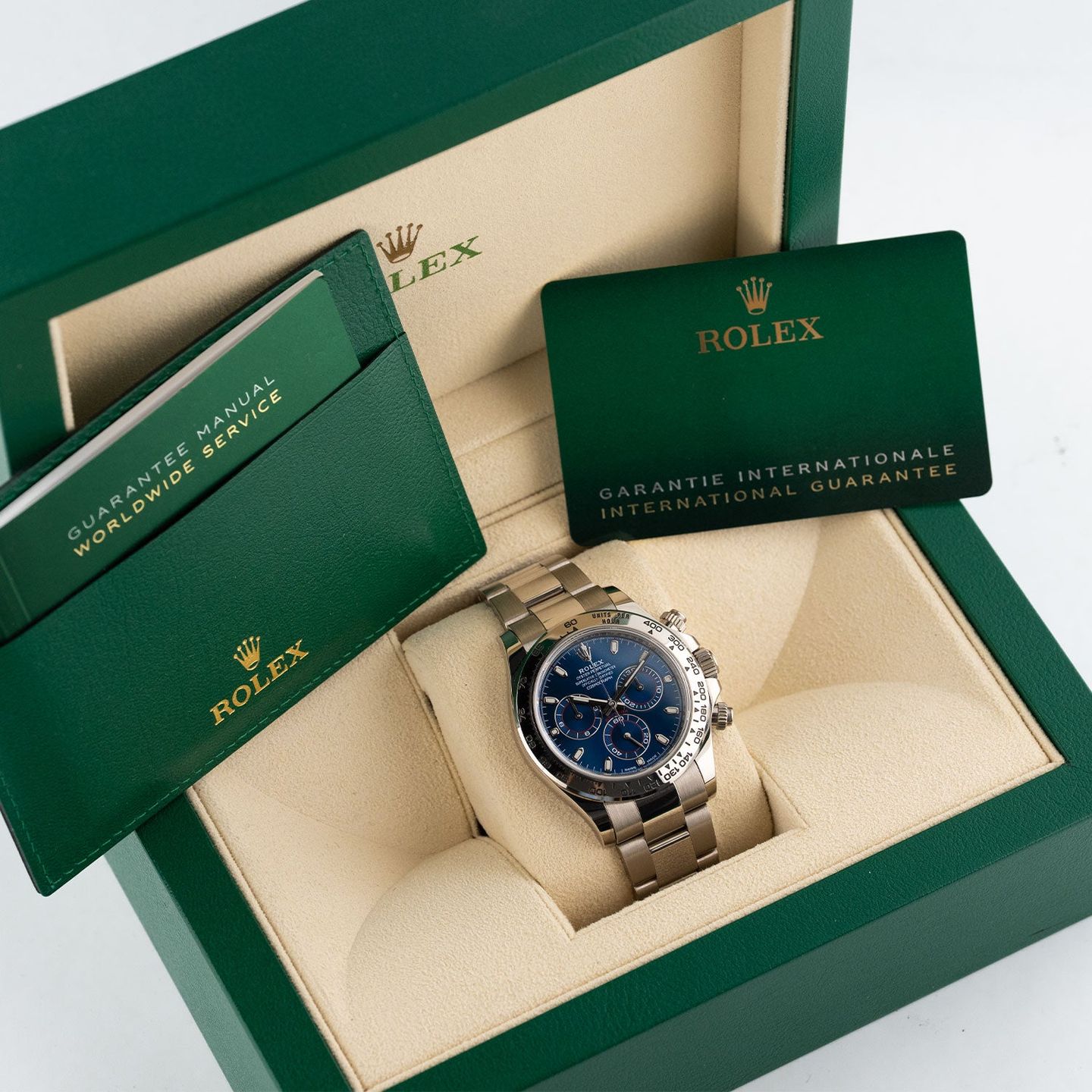 Rolex Daytona 116509 (2021) - Blue dial 40 mm White Gold case (7/7)