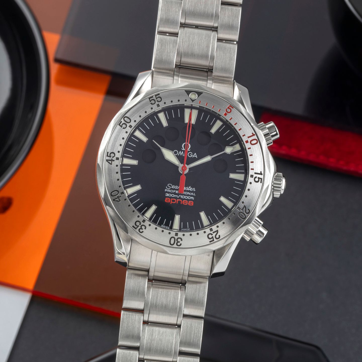 Omega Seamaster Diver 300 M 2595.50.00 (2009) - Zwart wijzerplaat 42mm Staal (3/8)