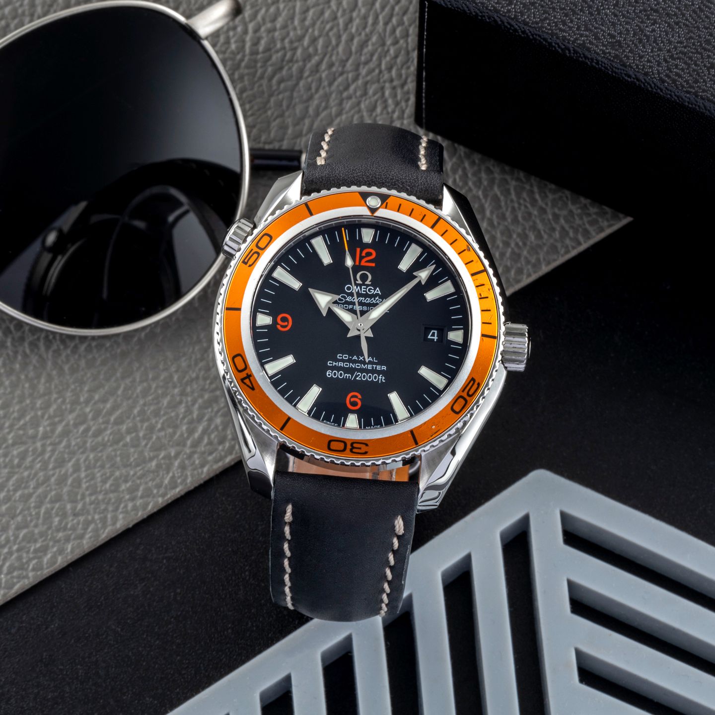 Omega Seamaster Planet Ocean 2908.50.00 (2007) - Black dial 46 mm Steel case (1/8)