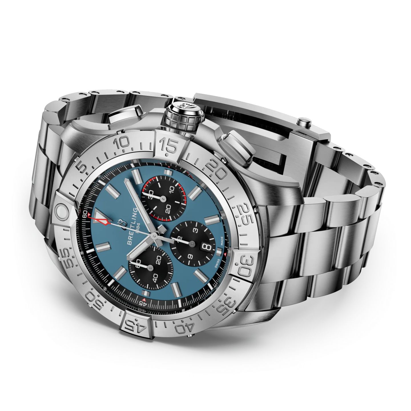 Breitling Super Avenger EB0148101C1E1 (Unknown (random serial)) - Blue dial 46 mm Titanium case (3/5)