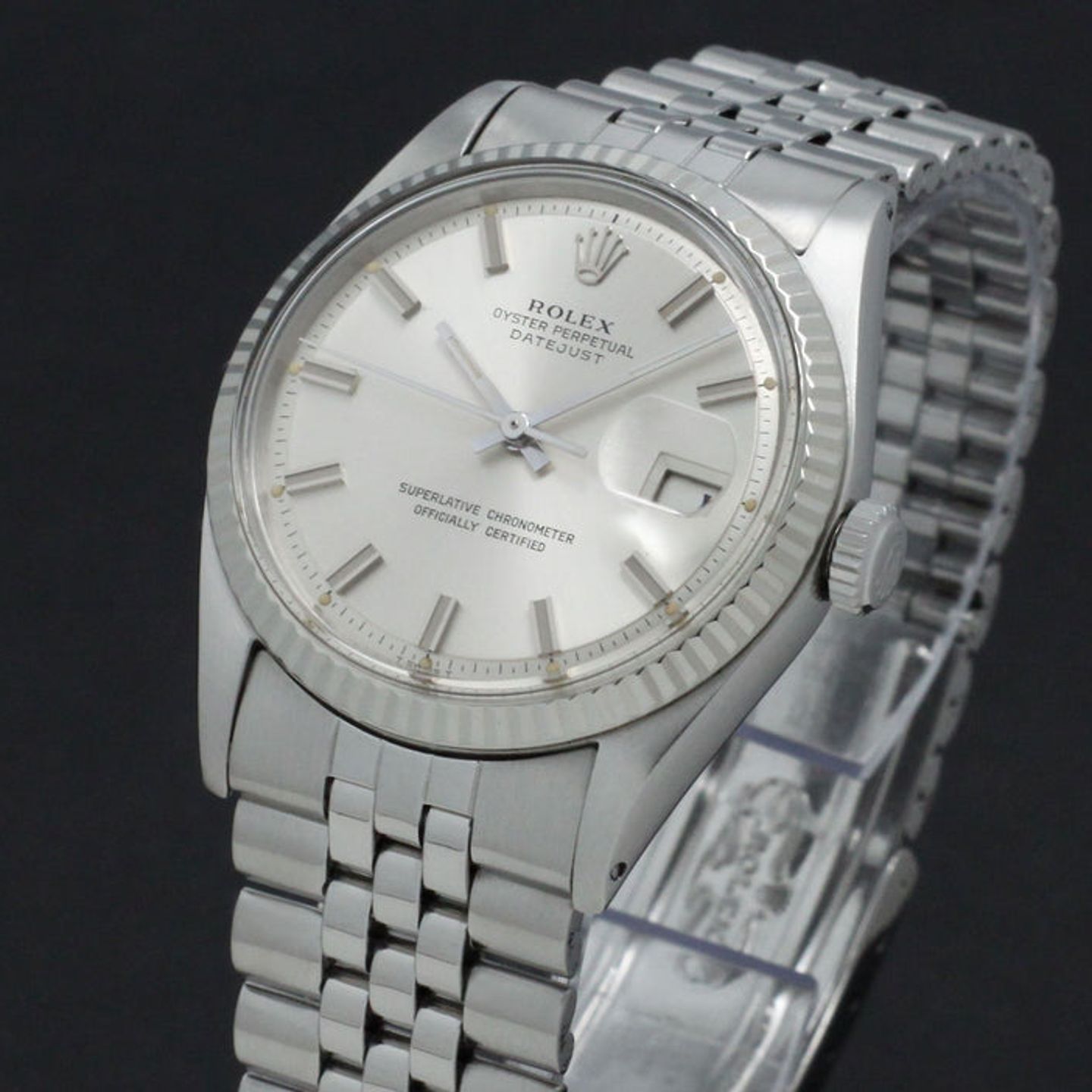 Rolex Datejust 1601 (1971) - Silver dial 36 mm Steel case (6/7)