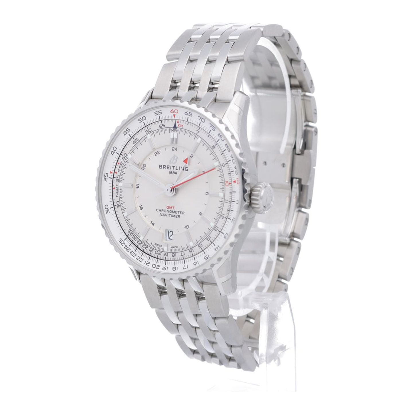 Breitling Navitimer GMT A32310211G1A1 (2025) - Zilver wijzerplaat 41mm Staal (3/8)