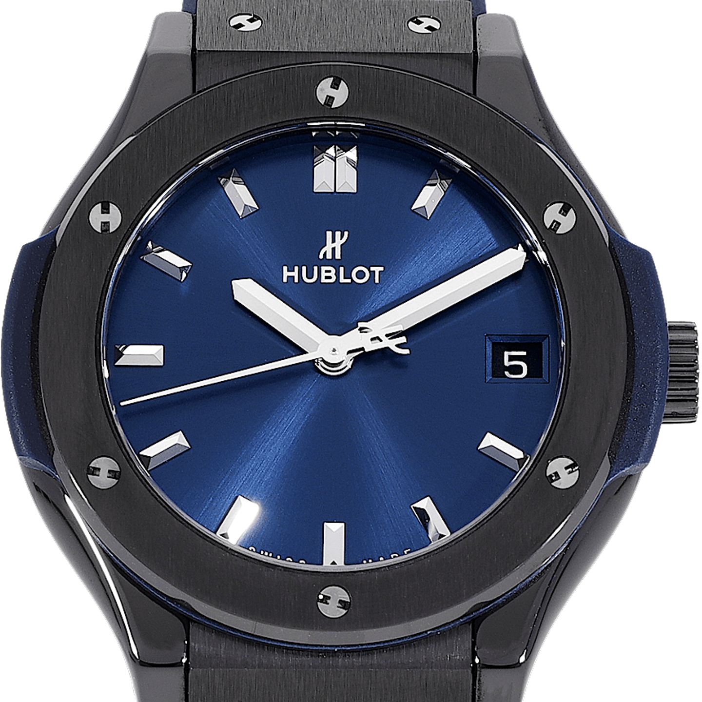 Hublot Classic Fusion Blue 581.CM.7170.LR (2022) - Blue dial 33 mm Ceramic case (1/5)