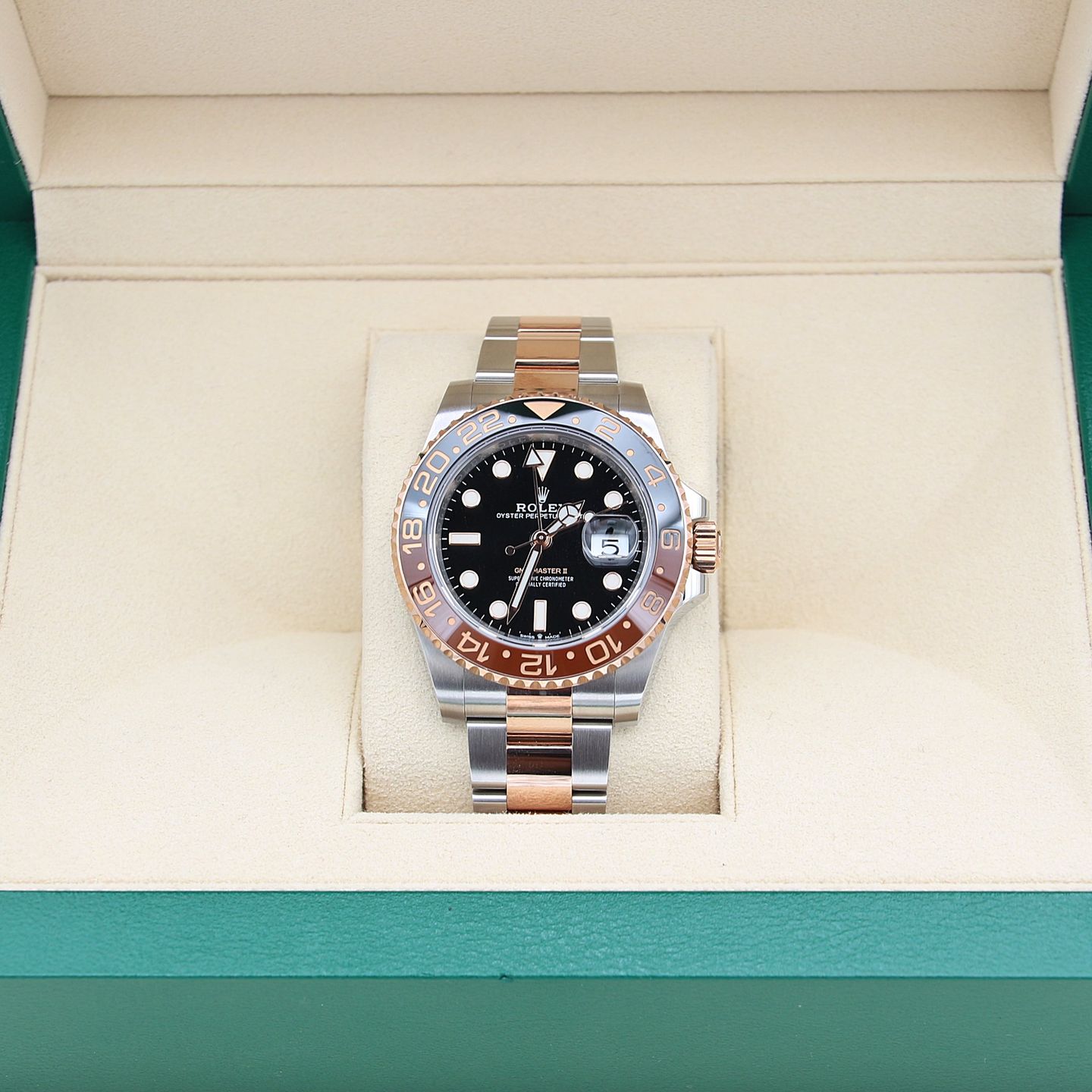 Rolex GMT-Master II 126711CHNR (Onbekend (willekeurig serienummer)) - Zwart wijzerplaat 40mm Goud/Staal (1/8)