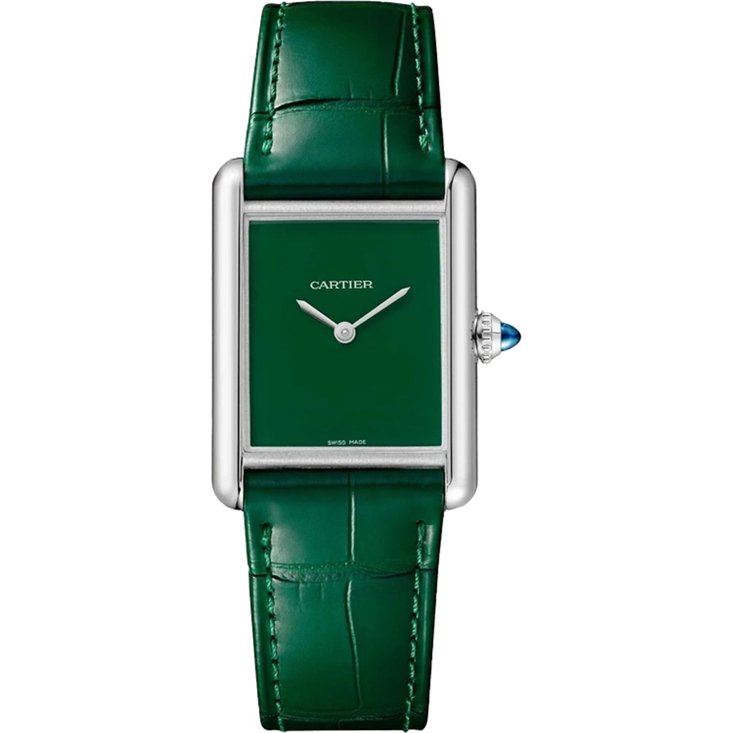 Cartier Tank WSTA0115 (2025) - Green dial 26 mm Steel case (1/1)