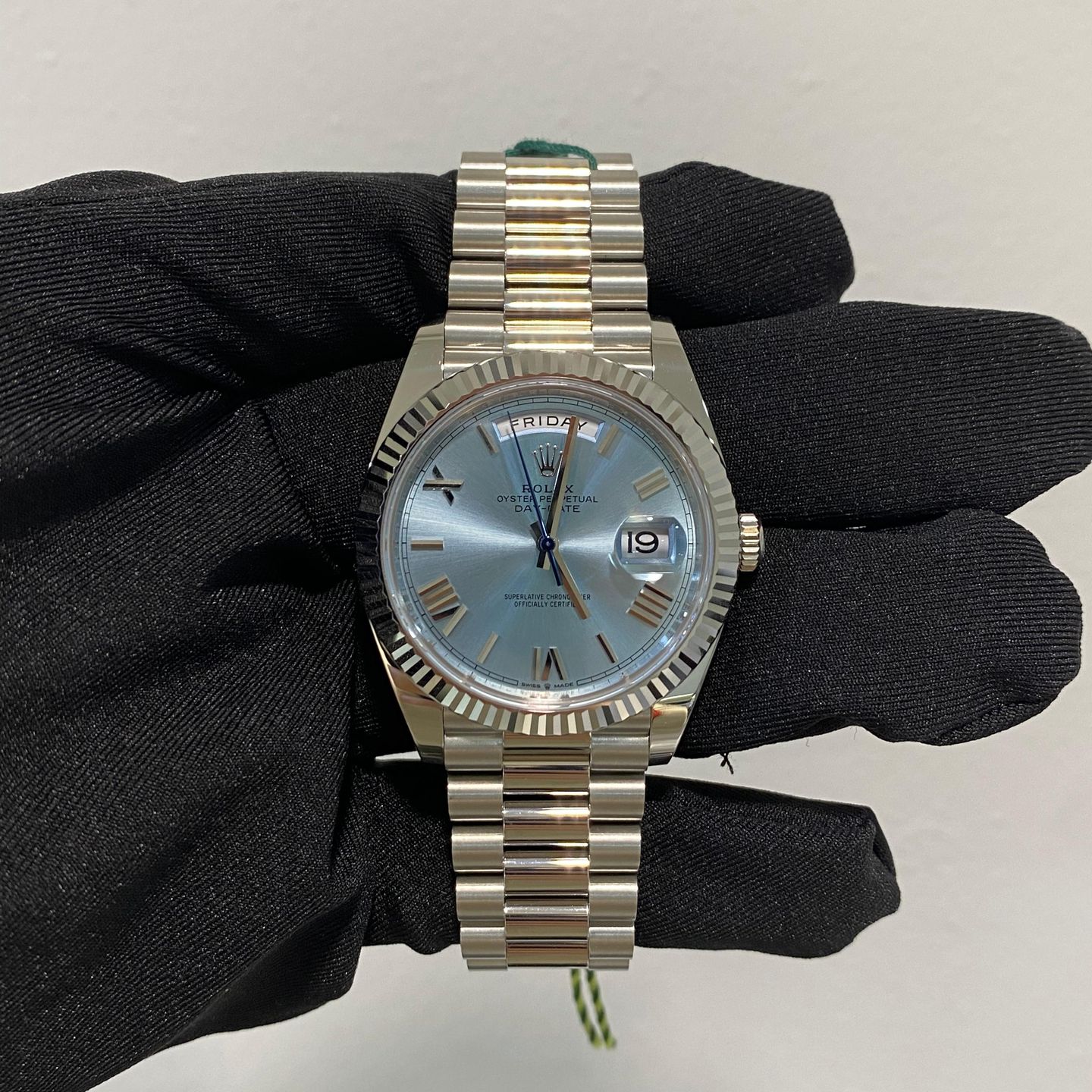 Rolex Day-Date 40 228236 (2024) - Blue dial 40 mm Platinum case (1/7)