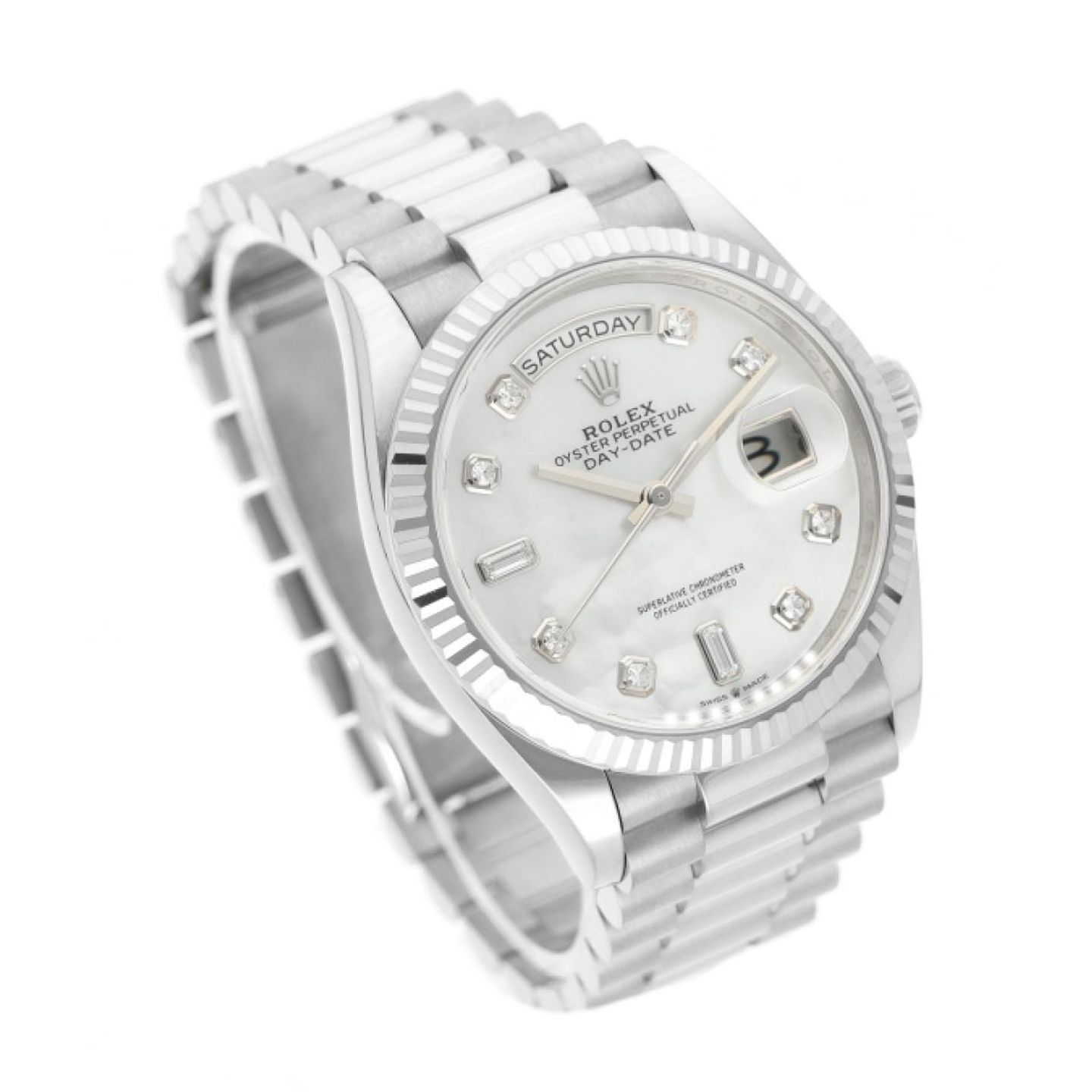 Rolex Day-Date 36 128239 (2025) - 36 mm White Gold case (3/5)