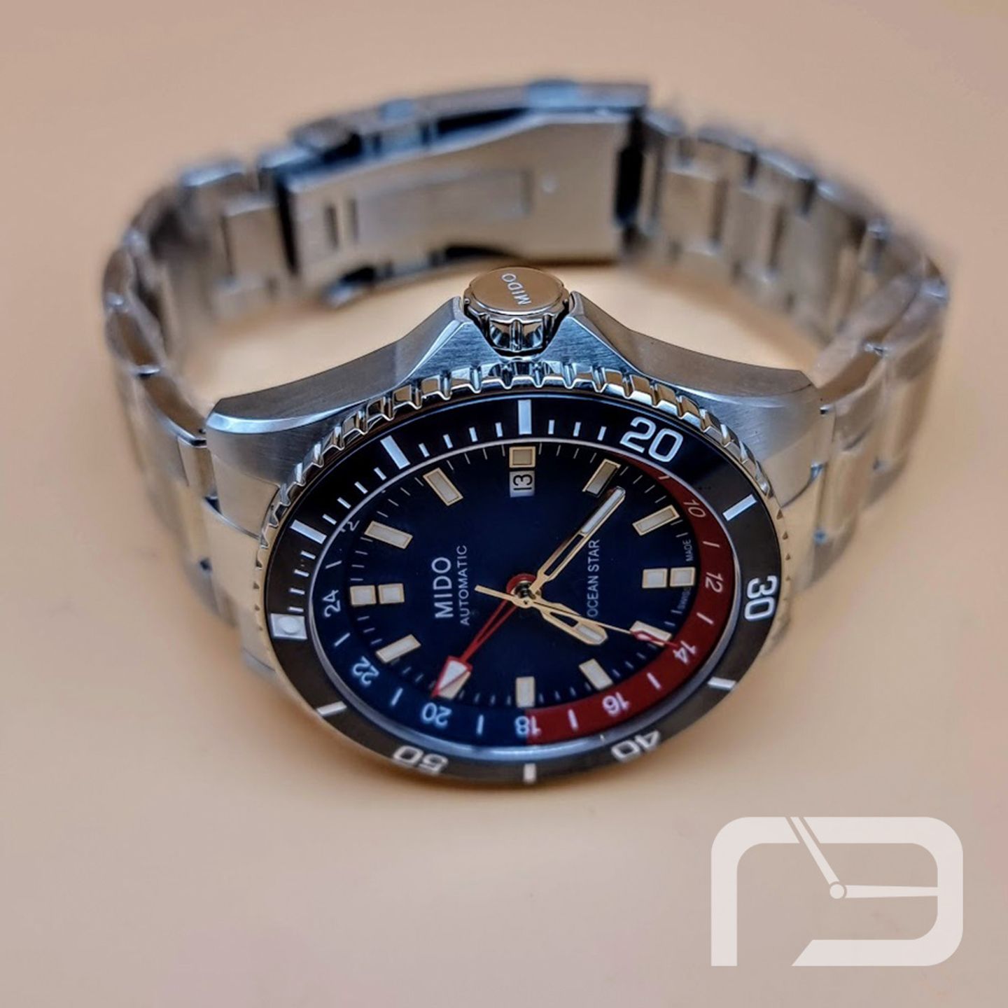 Mido Ocean Star GMT M026.629.11.041.00 (2024) - Blue dial 44 mm Steel case (6/8)