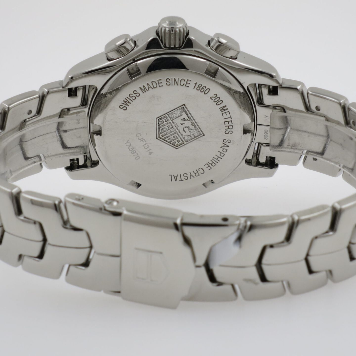 TAG Heuer Link Lady CJF1314.BA0580 (2006) - Pearl dial 33 mm Steel case (3/4)