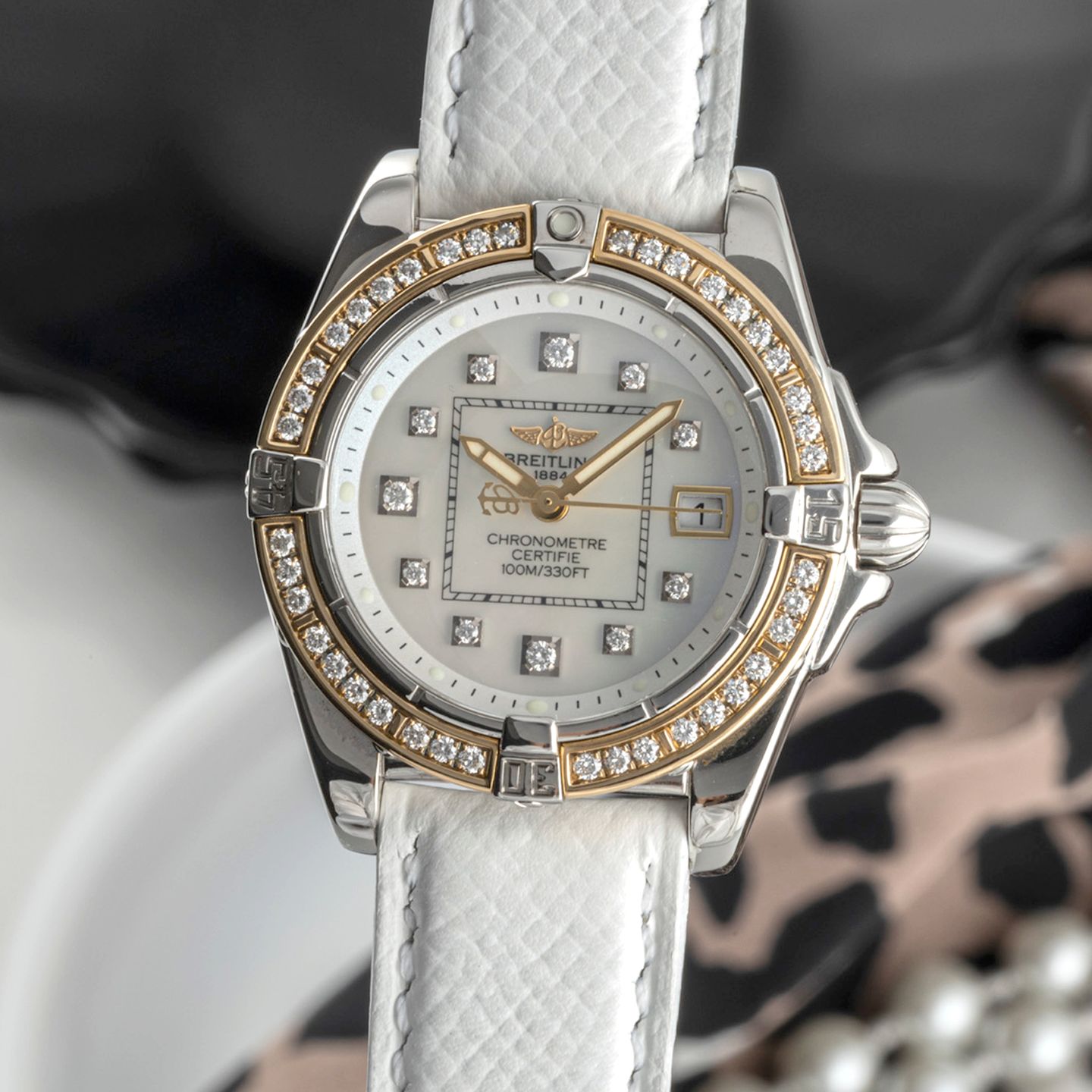 Breitling Cockpit Lady D71356 (2007) - 32mm Staal (3/8)