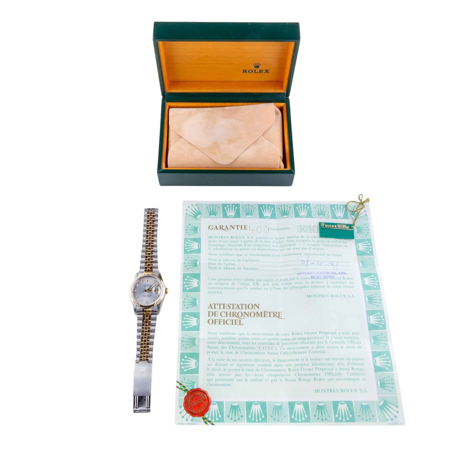 Rolex Datejust 36 16233 (1988) - Silver dial 36 mm Gold/Steel case (8/8)