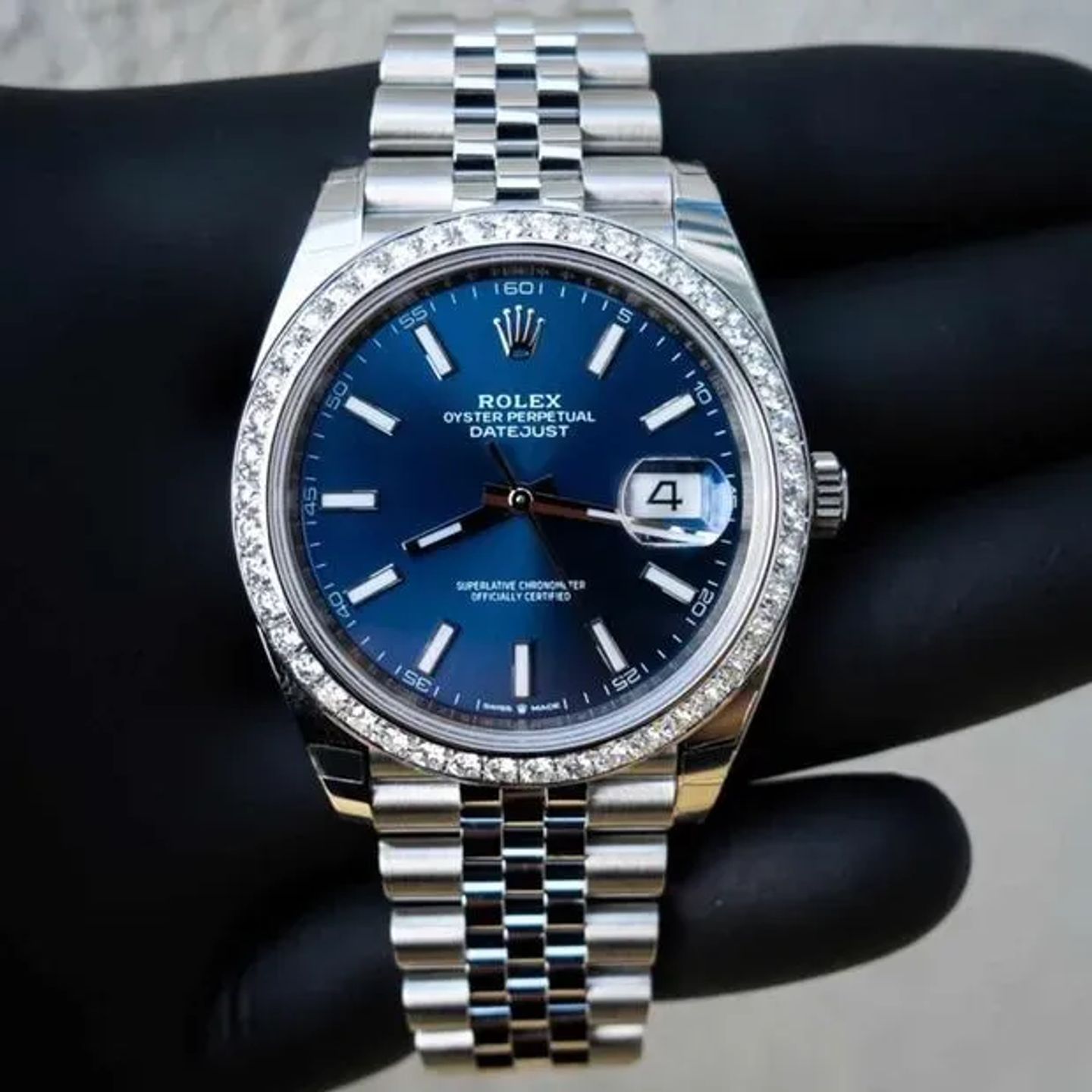 Rolex Datejust 41 126300 (2023) - Blue dial 41 mm Steel case (6/6)