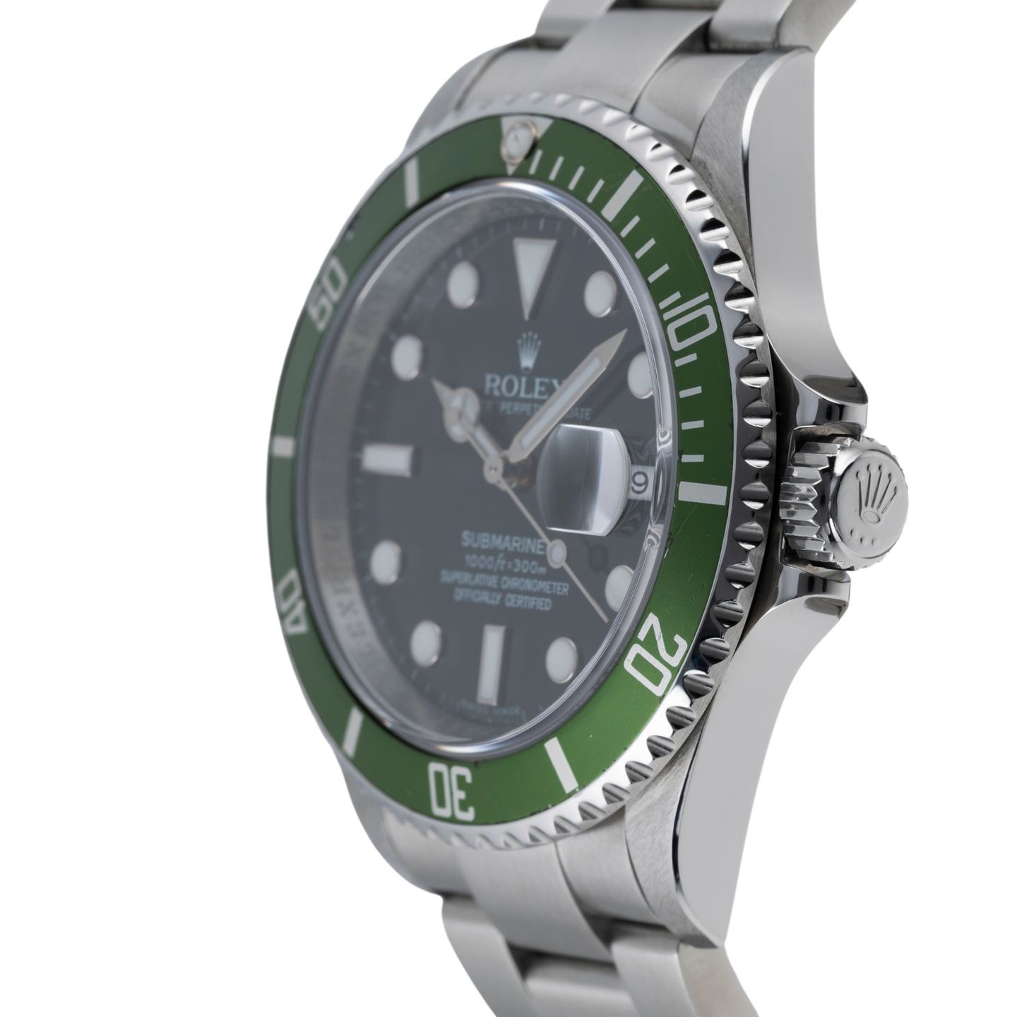 Rolex Submariner Date 16610T (2007) - Zwart wijzerplaat 40mm Staal (6/8)