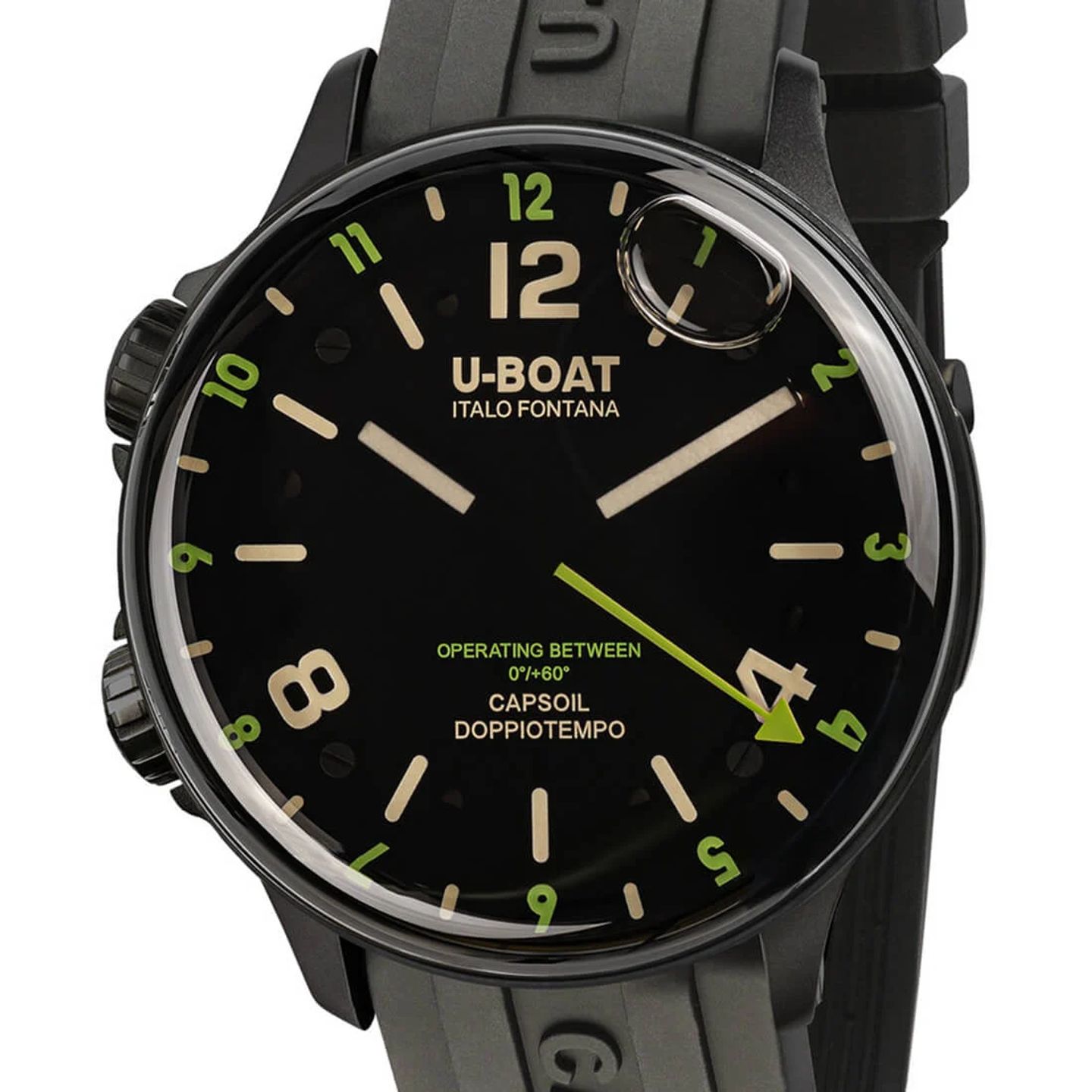 U-Boat Capsoil 8840/B (2024) - Zwart wijzerplaat 46mm Staal (1/3)