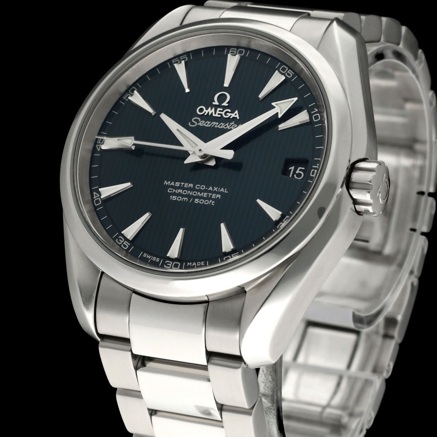 Omega Seamaster Aqua Terra 231.10.39.21.03.002 (2016) - Blue dial 39 mm Steel case (7/8)