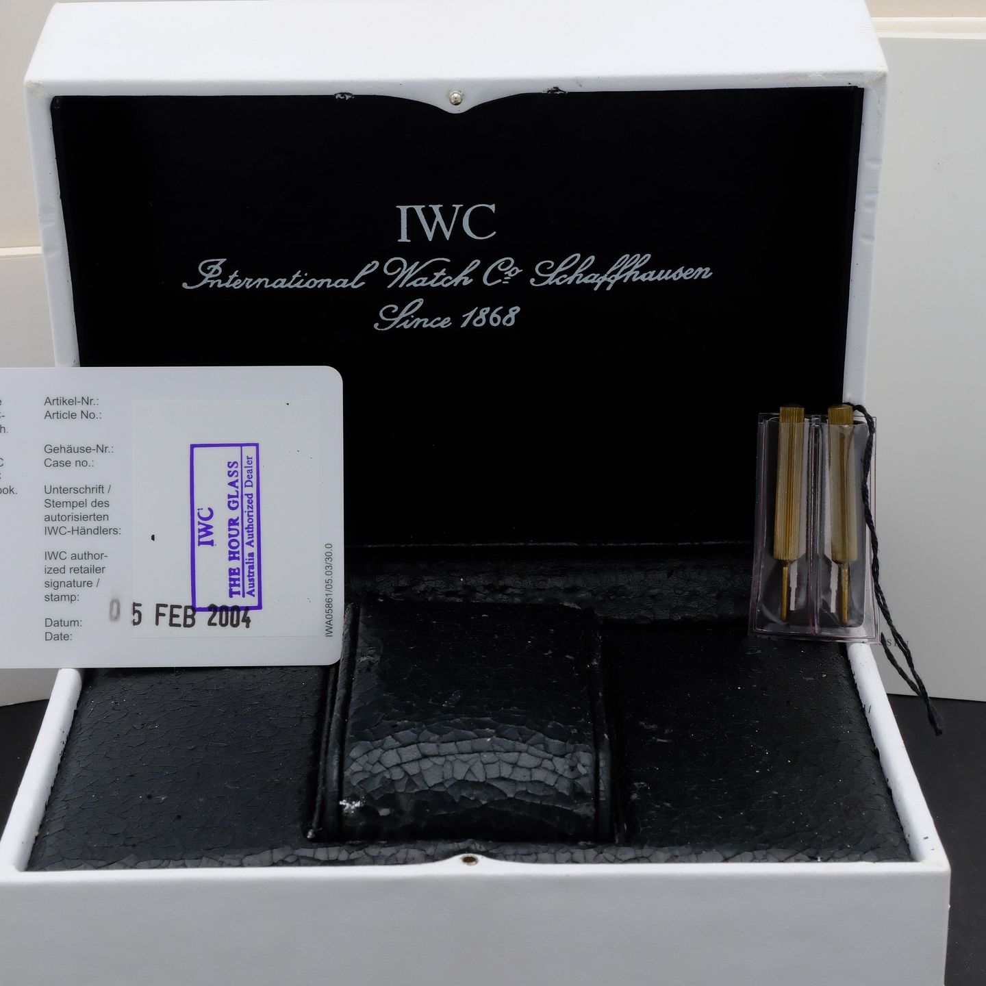 IWC Pilot Chronograph IW370607 (2004) - Zwart wijzerplaat 39mm Staal (8/8)