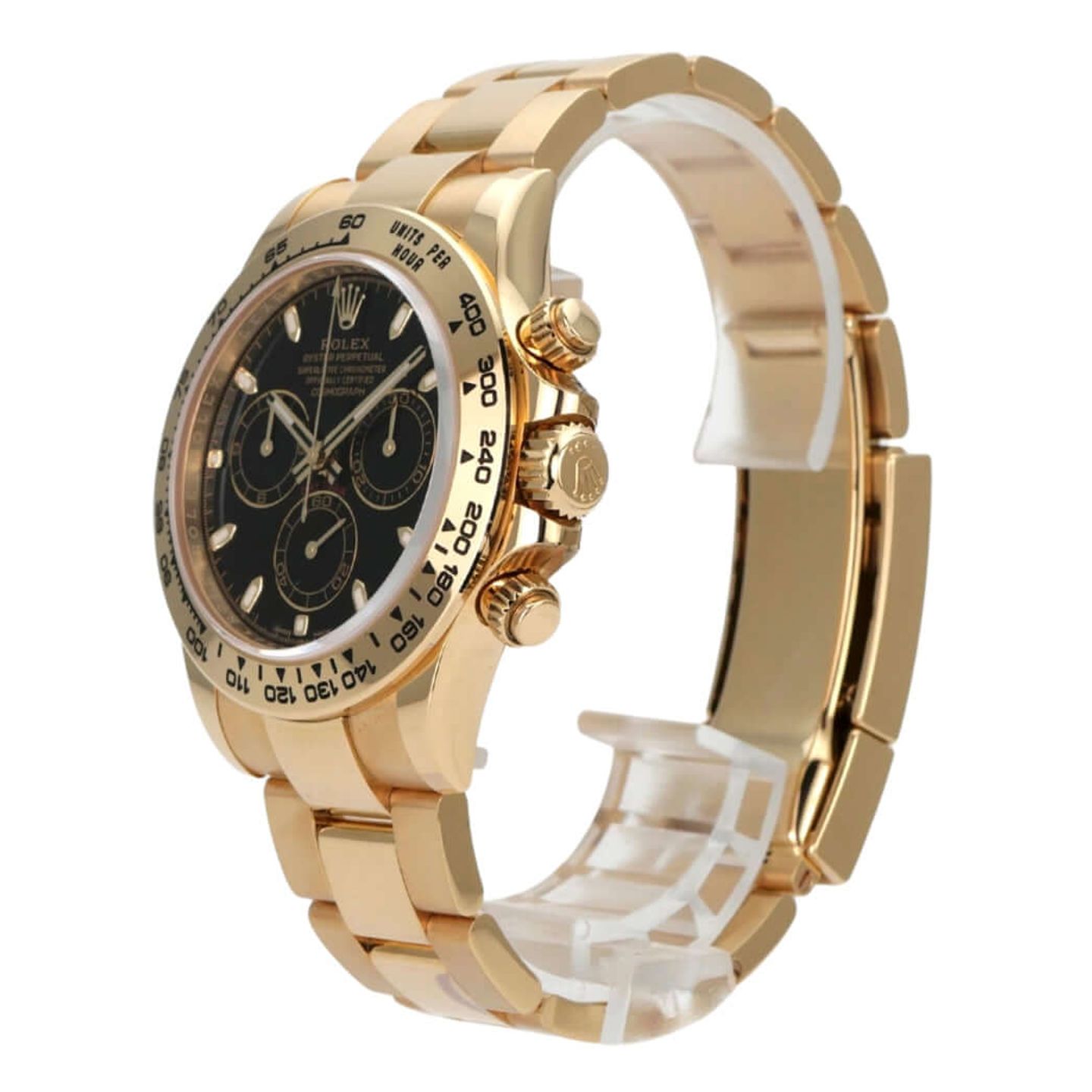 Rolex Daytona 116508 (2021) - Black dial 40 mm Yellow Gold case (3/8)