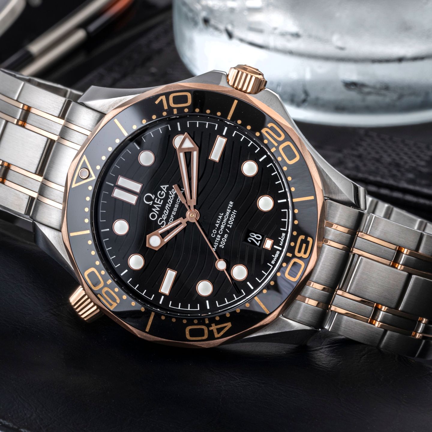 Omega Seamaster Diver 300 M 210.20.42.20.01.001 (Onbekend (willekeurig serienummer)) - Zwart wijzerplaat 42mm Staal (1/8)