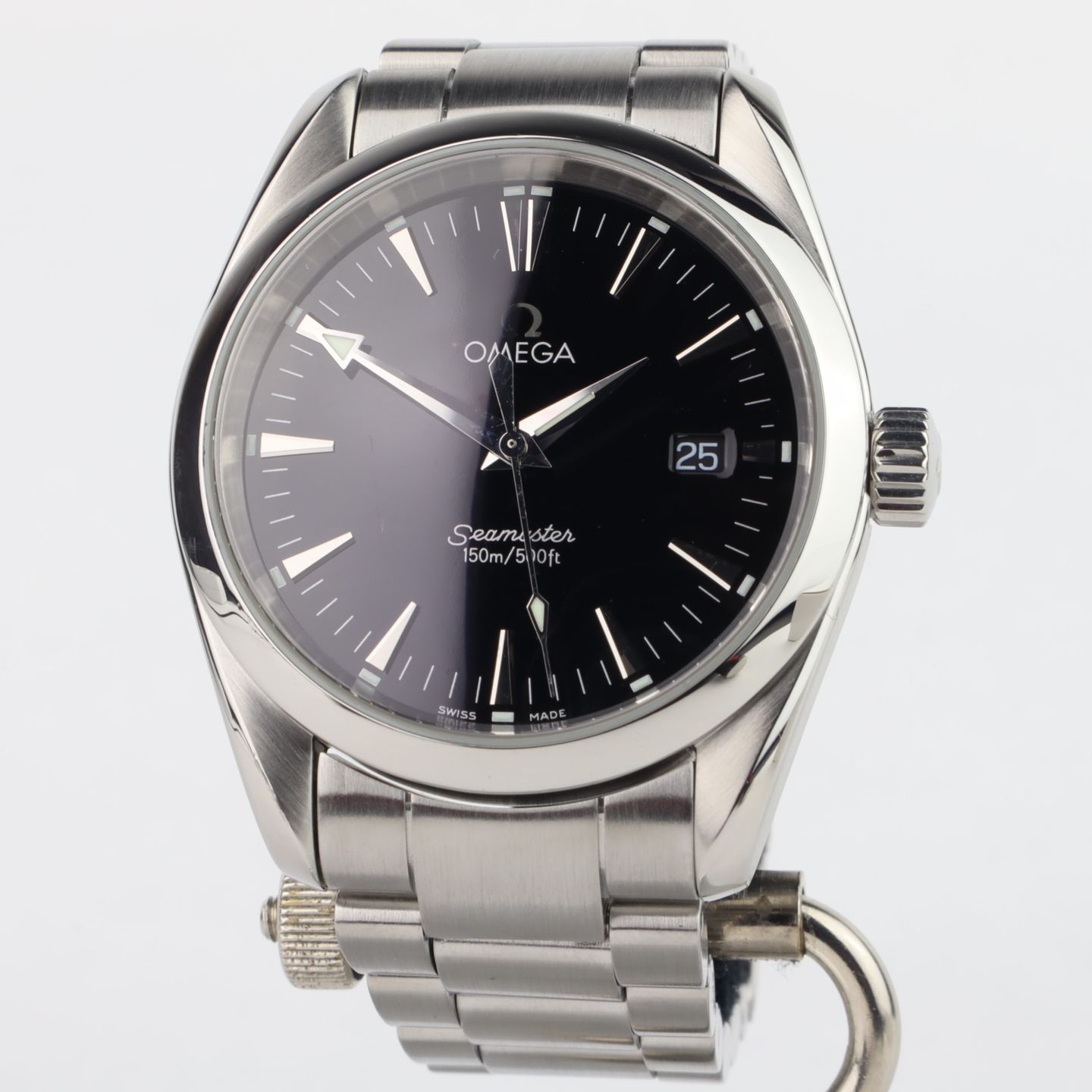 Omega Seamaster Aqua Terra 2518.50 (2002) - Black dial 36 mm Steel case (1/8)