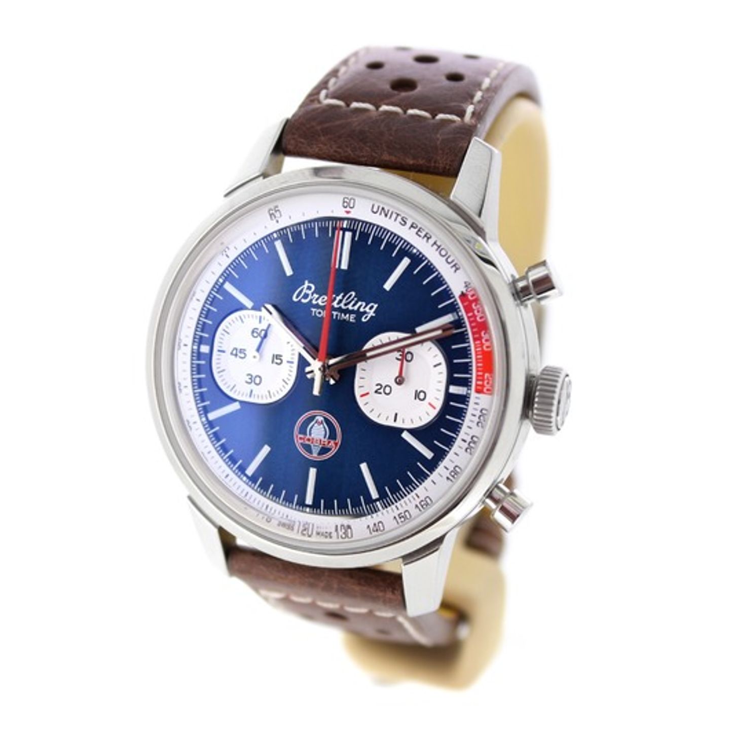 Breitling Top Time AB01763A1C1X1 (2023) - Blauw wijzerplaat 41mm Staal (4/6)