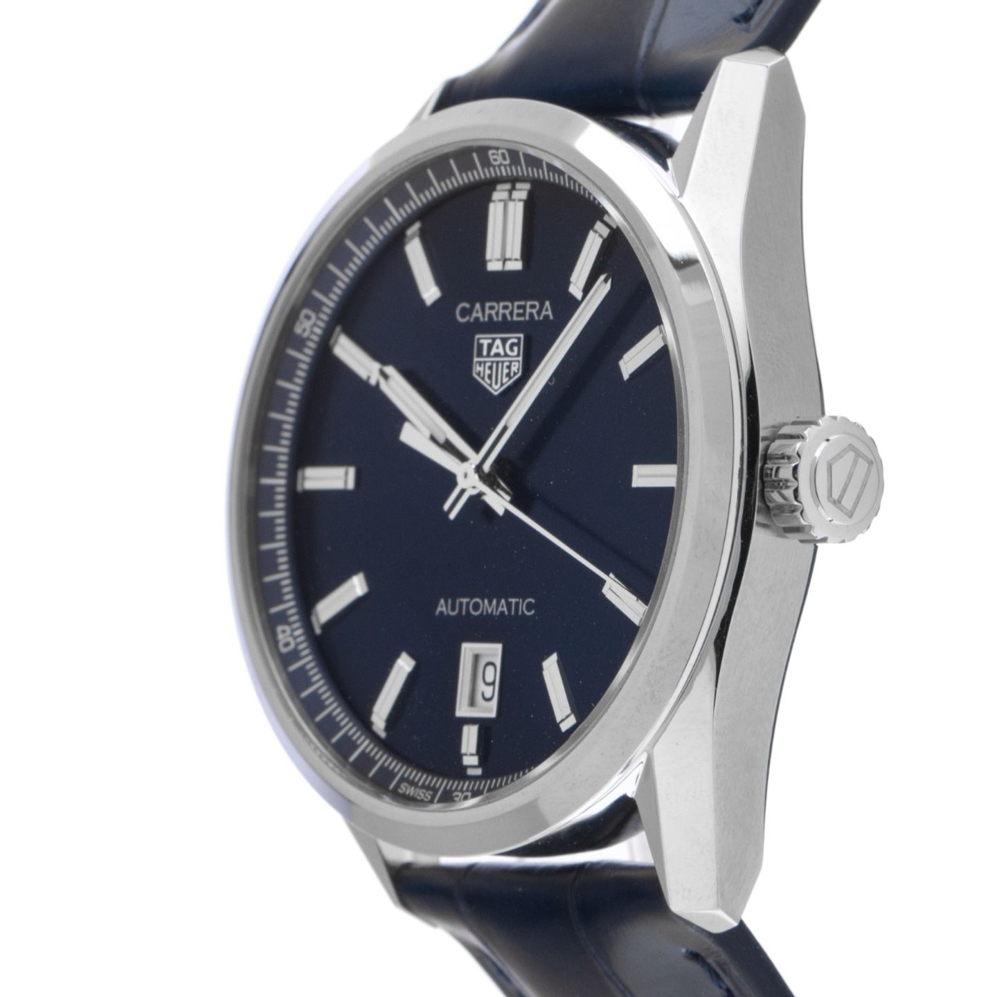 TAG Heuer Carrera Calibre 5 WBN2112.FC6504 (2025) - Blue dial 39 mm Steel case (4/7)