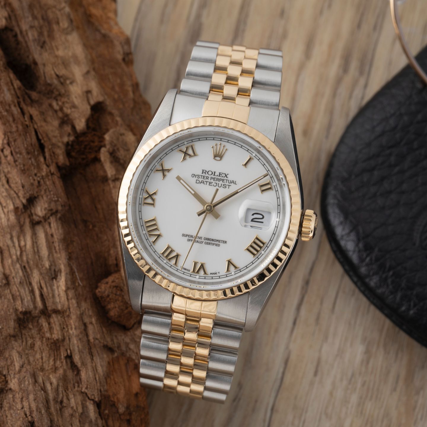 Rolex Datejust 36 16233 (1992) - 36mm Goud/Staal (1/8)