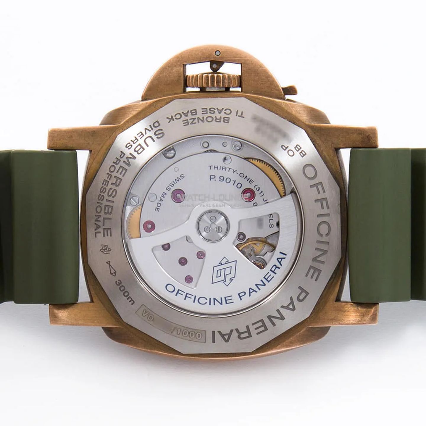 Panerai Luminor Submersible PAM00968 (2019) - Bruin wijzerplaat 47mm Brons (7/8)