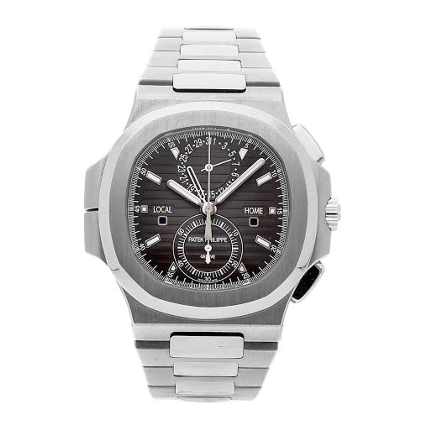 Patek Philippe Nautilus 5990/1A-001 (2021) - Zwart wijzerplaat 40mm Staal (1/8)