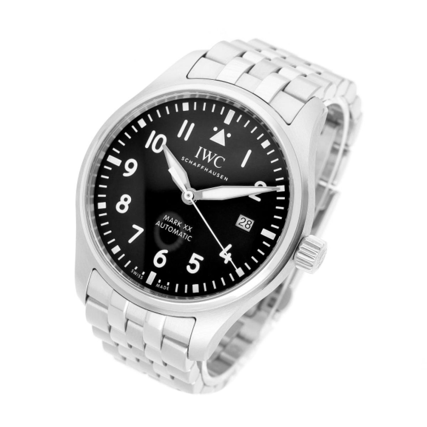 IWC Pilot Mark IW328202 (2025) - Zwart wijzerplaat 40mm Staal (2/5)