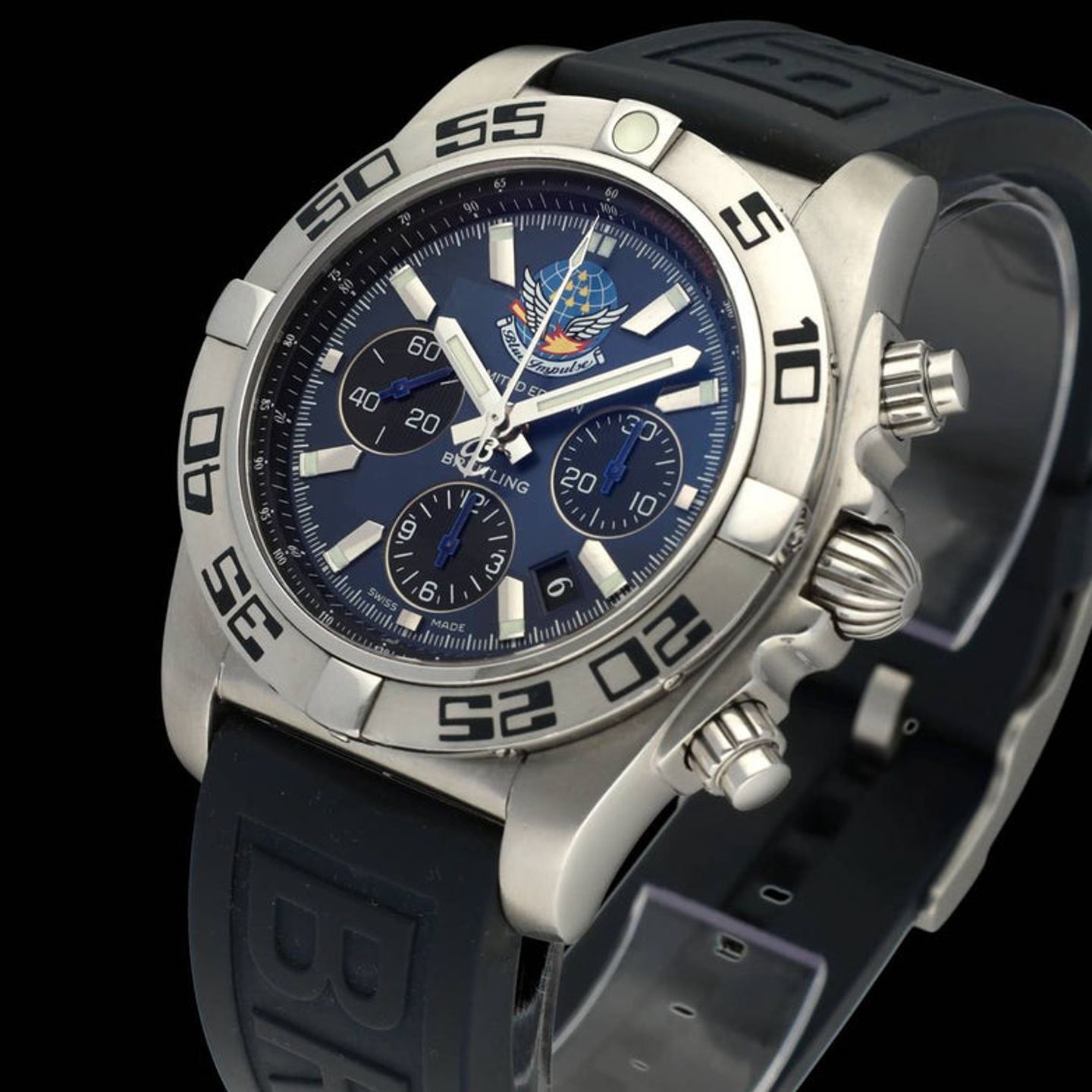 Breitling Chronomat 44 AB0110 (2013) - Blauw wijzerplaat 44mm Staal (7/7)