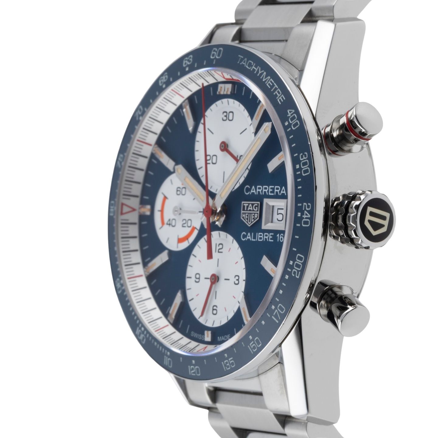 TAG Heuer Carrera Calibre 16 CV201AR.BA0715 (Unknown (random serial)) - Blue dial 41 mm Steel case (6/8)