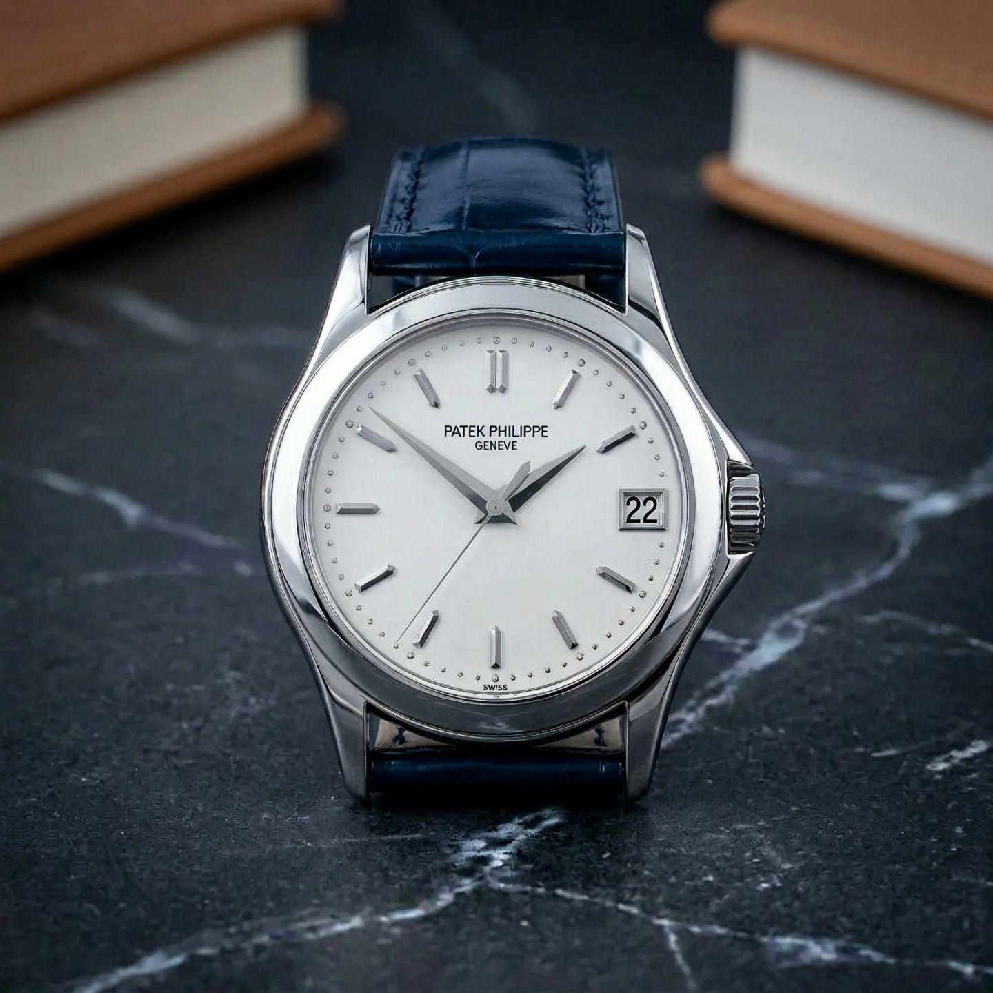 Patek Philippe Calatrava 5107G-001 (2002) - White dial 38 mm White Gold case (3/8)