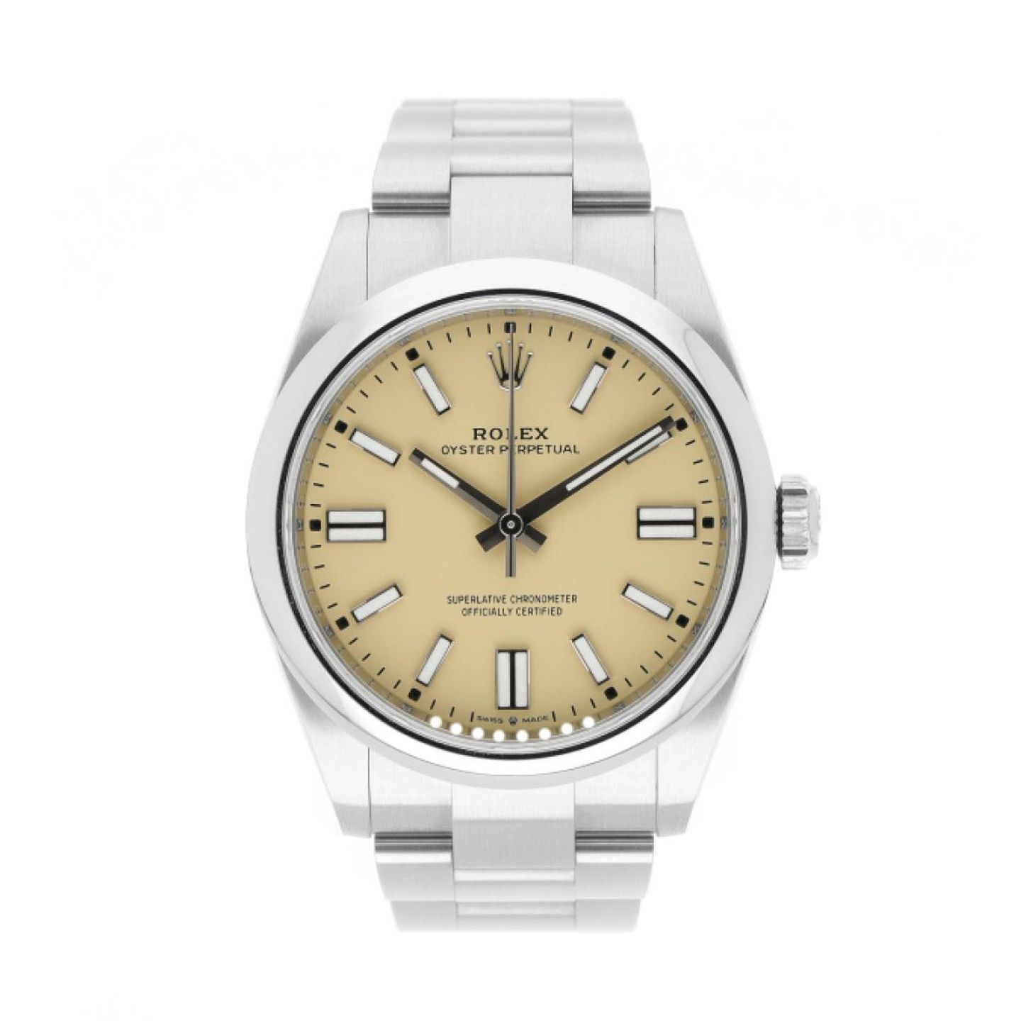 Rolex Oyster Perpetual 41 134300 (2025) - Beige dial 41 mm Steel case (1/5)