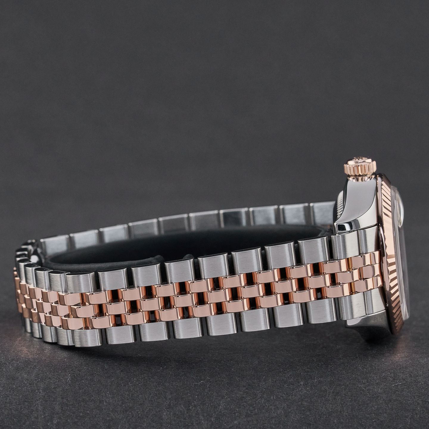 Rolex Lady-Datejust 279171 (2018) - Brown dial 28 mm Gold/Steel case (6/8)