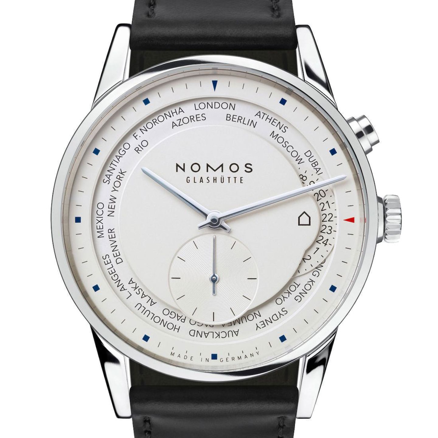 NOMOS Zürich Weltzeit 805 (2024) - White dial 40 mm Steel case (2/3)