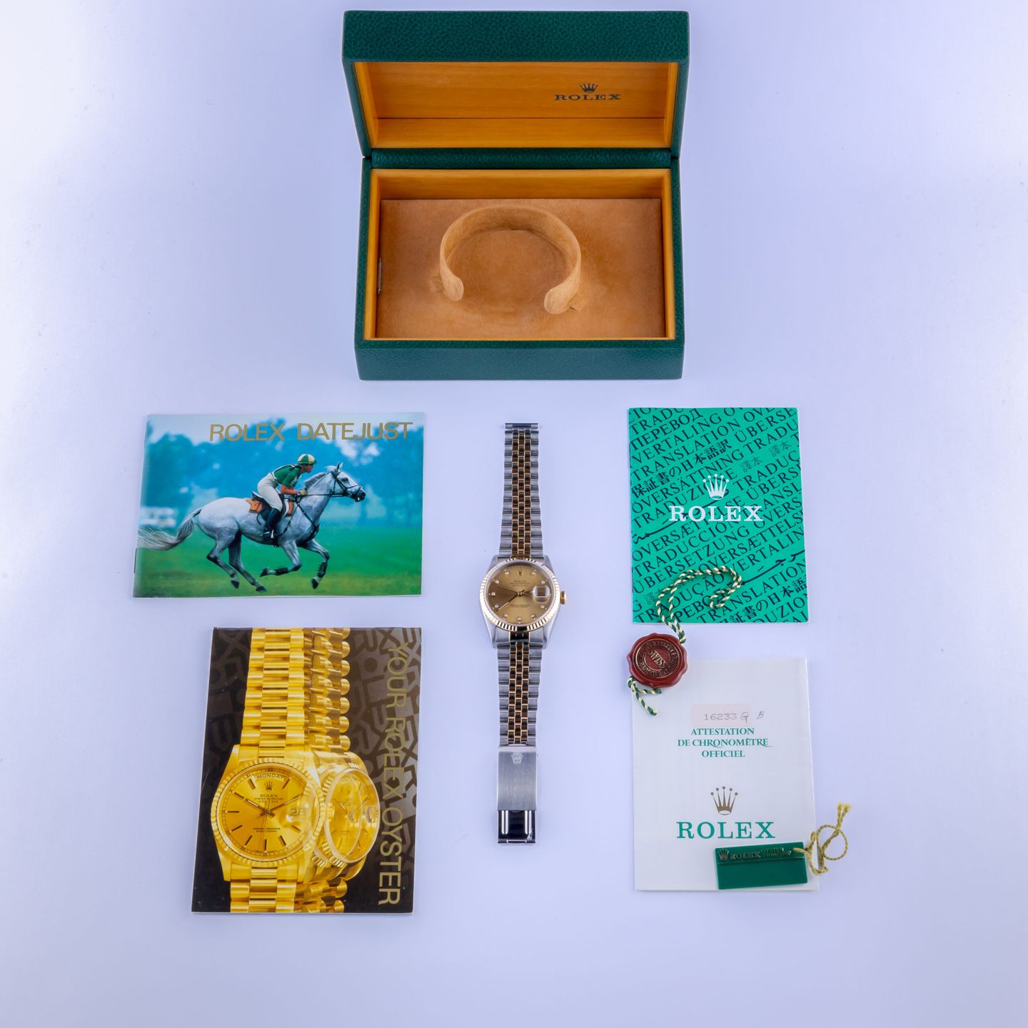 Rolex Datejust 36 16233 (1993) - 36mm Goud/Staal (8/8)