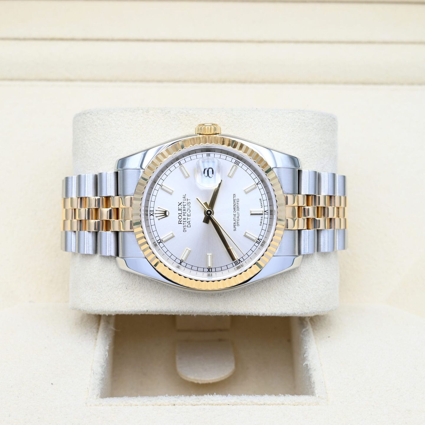 Rolex Datejust 36 116233 (2004) - Zilver wijzerplaat 36mm Goud/Staal (5/7)