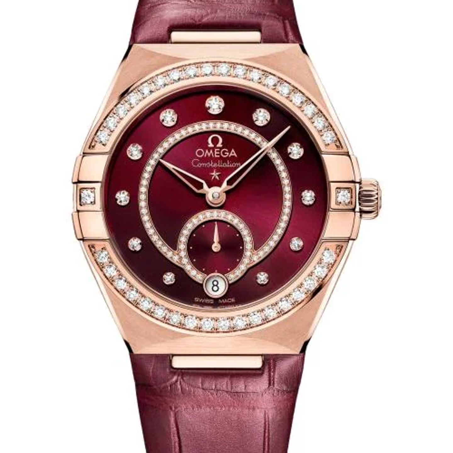 Omega Constellation Petite Seconde 131.58.34.20.61.001 (2026) - Red dial 34 mm Rose Gold case (1/1)