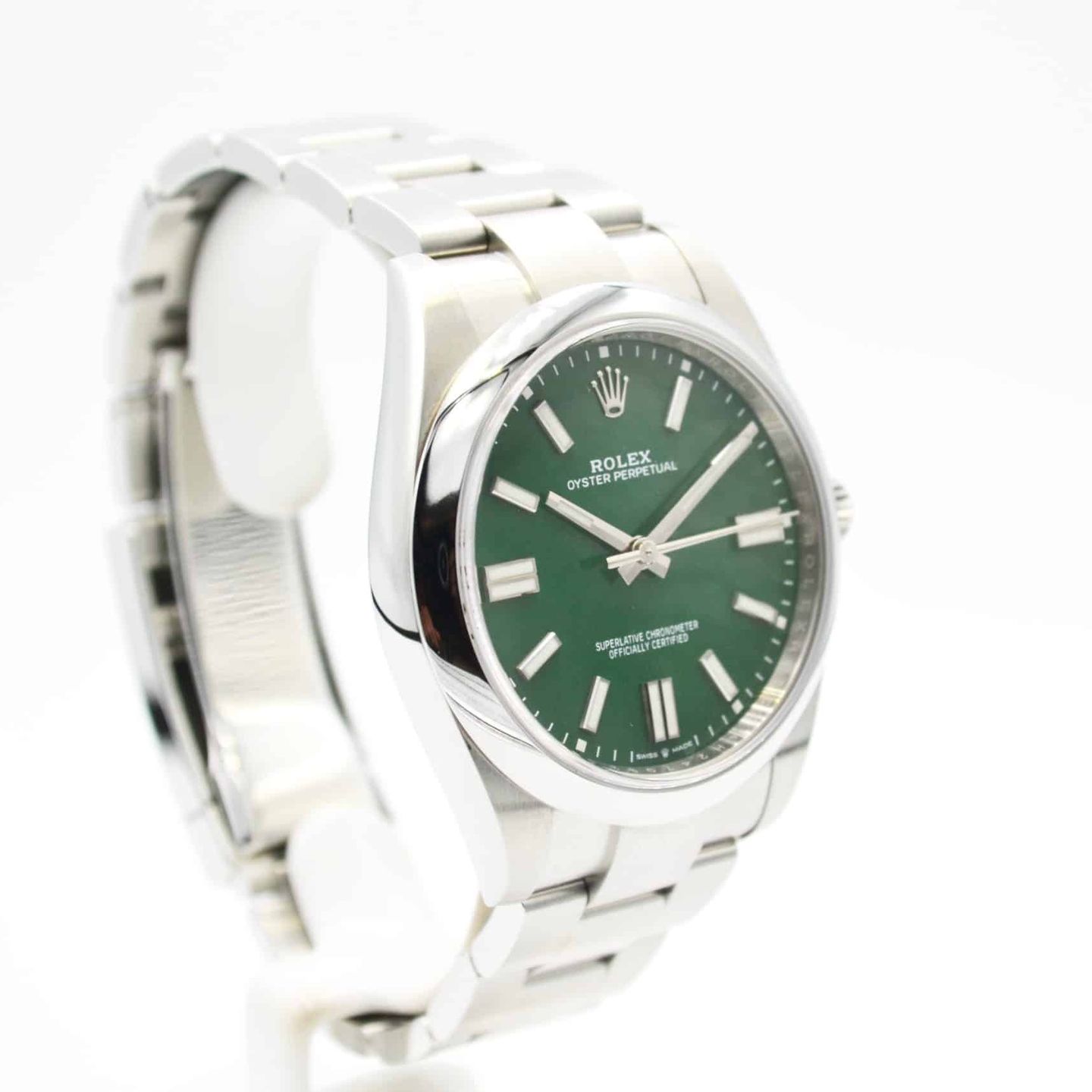 Rolex Oyster Perpetual 41 124300 (2024) - Groen wijzerplaat 41mm Staal (6/7)