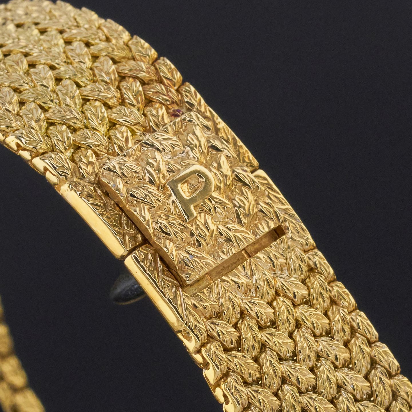 Piaget Vintage 924D2 (Unknown (random serial)) - Blue dial 24 mm White Gold case (8/8)