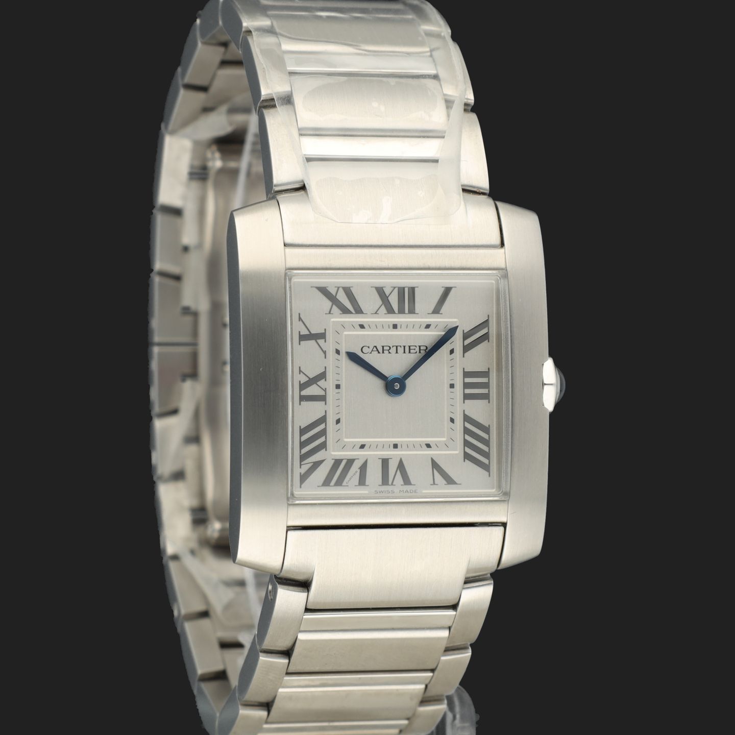 Cartier Tank Française WSTA0074 (2023) - Silver dial 32 mm Steel case (4/8)