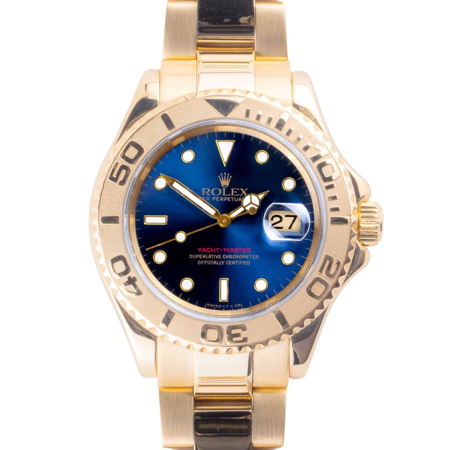 Rolex Yacht-Master 40 16628 (1997) - 40 mm Yellow Gold case (3/8)